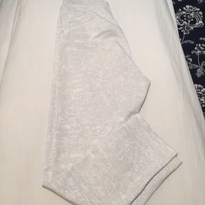 Size small marble grey and white leggings